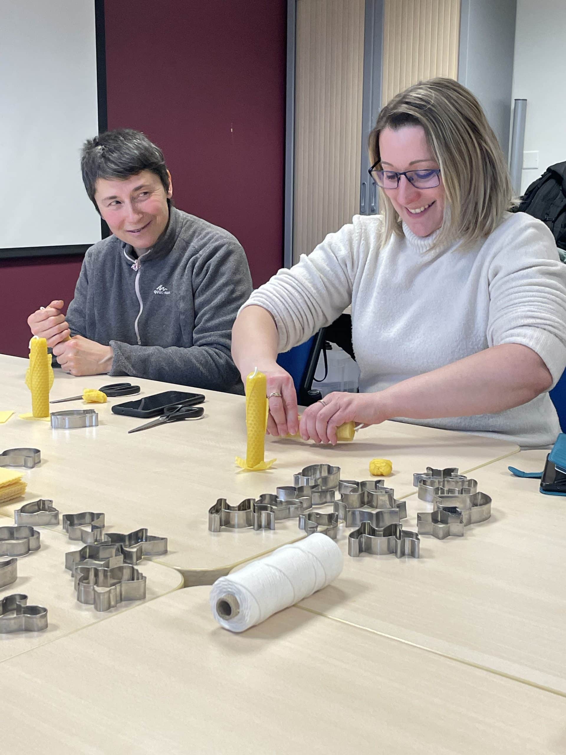 Animation bougies en cire d’abeille 