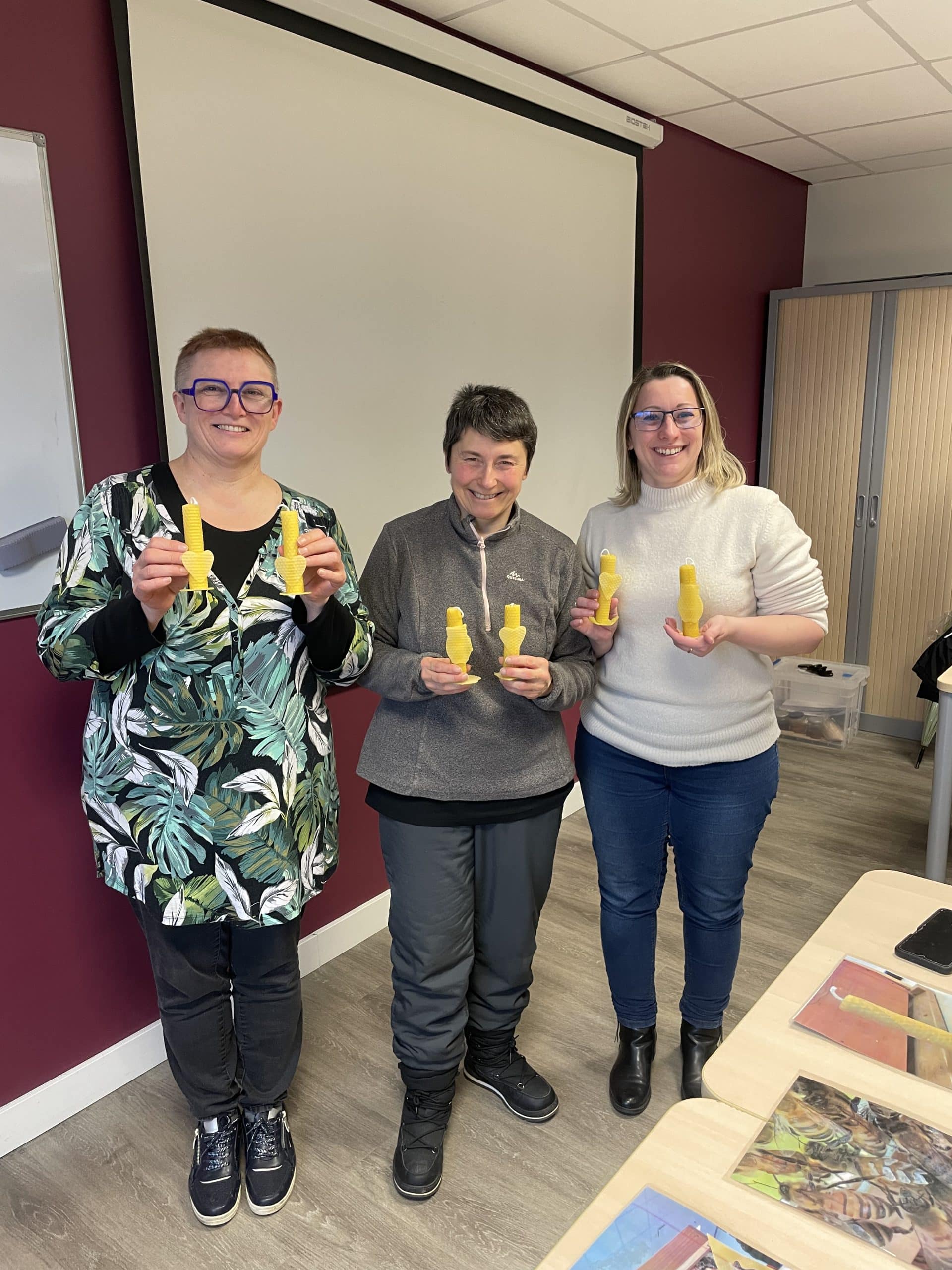Animation bougies en cire d’abeille 