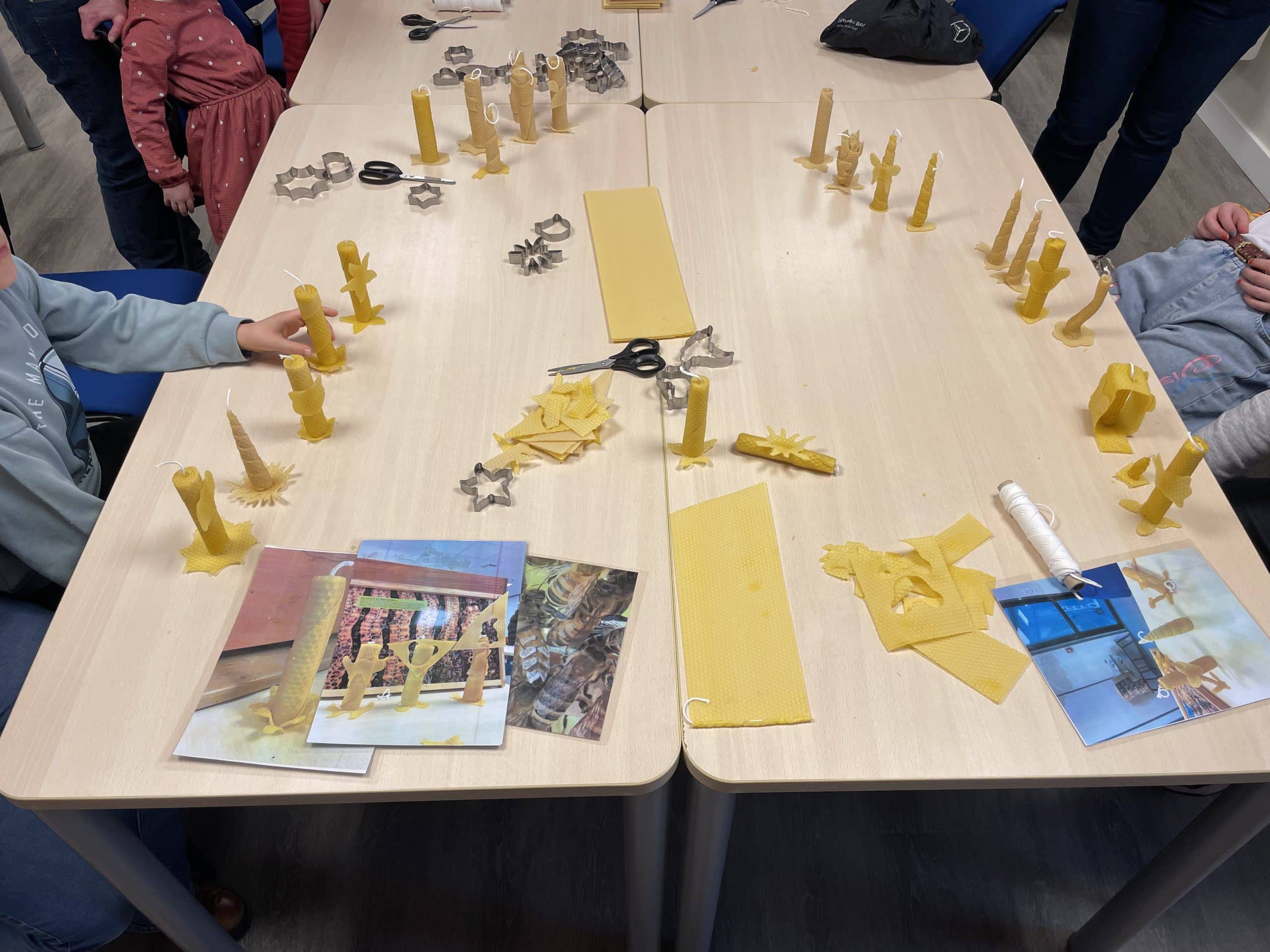Animation bougies en cire d’abeille 